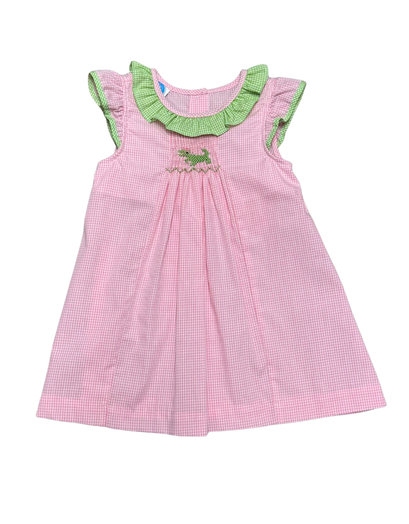 Pink Smock Alligator Dress