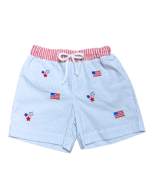 Stars Embroidered Swim Trunk