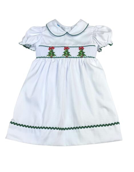 Christmas Tree Smock Dress