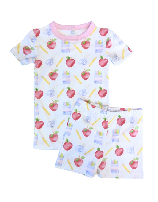 Back to School Pink Pima PJs