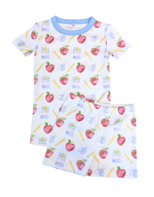 Back to School Blue Pima PJs