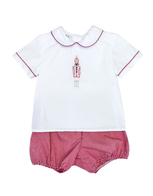 Nutcracker Embroidered Bloomer Short Set