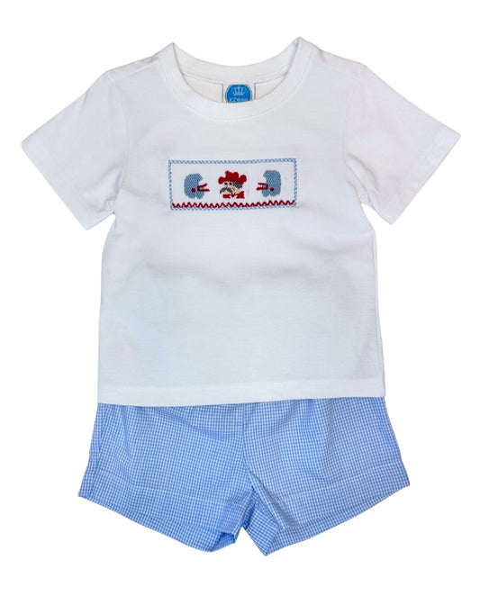 Blue Rebel Smock Short Set