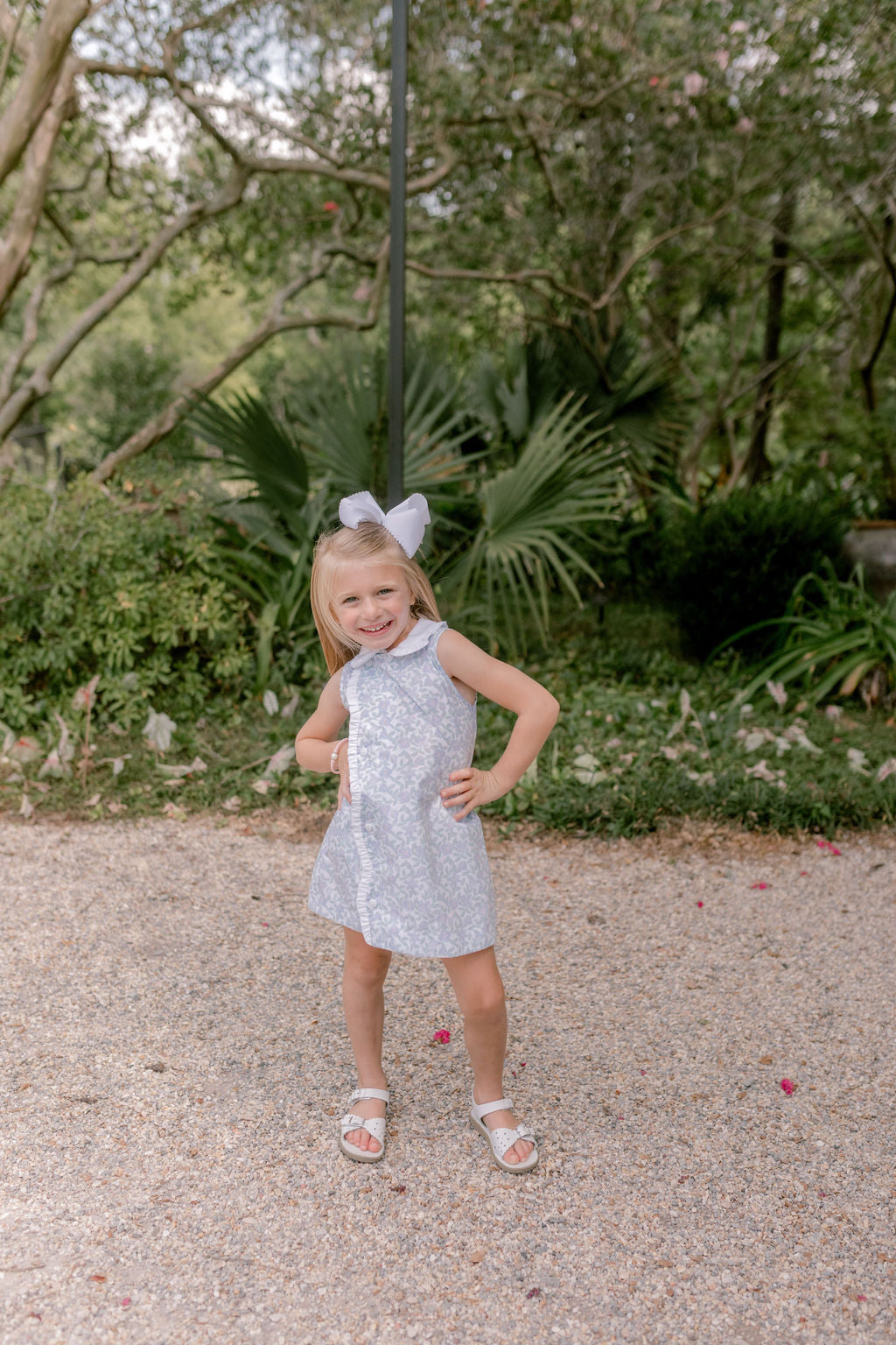 Pastel Floral Scallop Dress